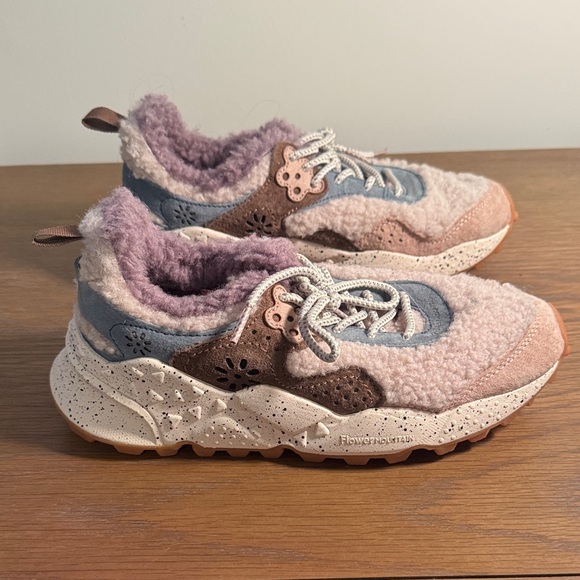 Flower Mountain Shoes - New Flower Mountain Kotetsu Teddy Faux Shearling Sneakers